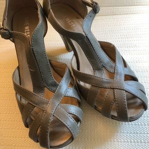 Gray Nine West Heels